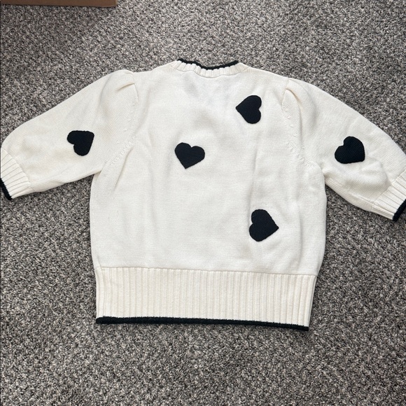 Kate Spade Black and White Heart Sweater - Picture 6 of 6